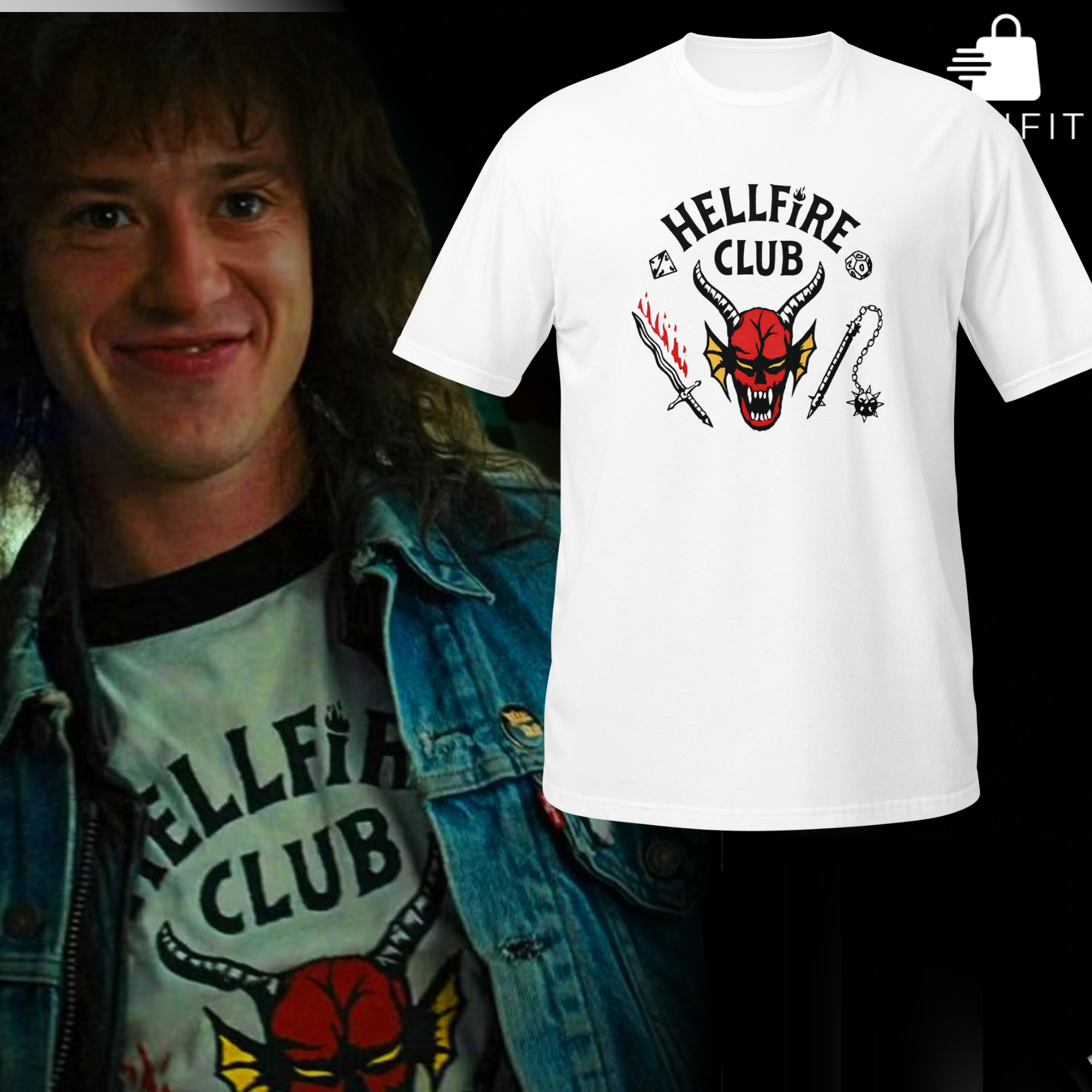 Hellfire Club Unisex T-Shirt, Stranger Things T-Shirt