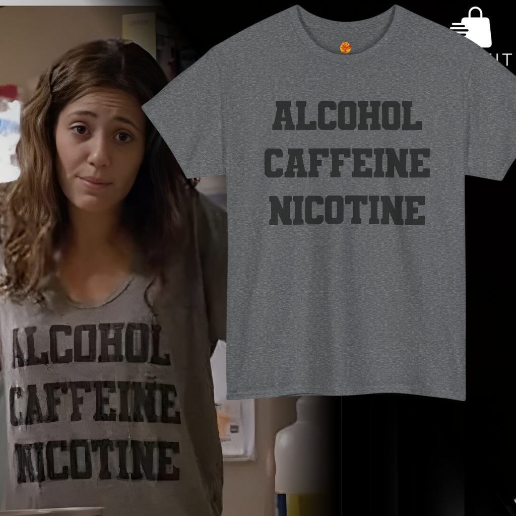 ALCOHOL CAFFEINE NICOTINE Unisex T-Shirt