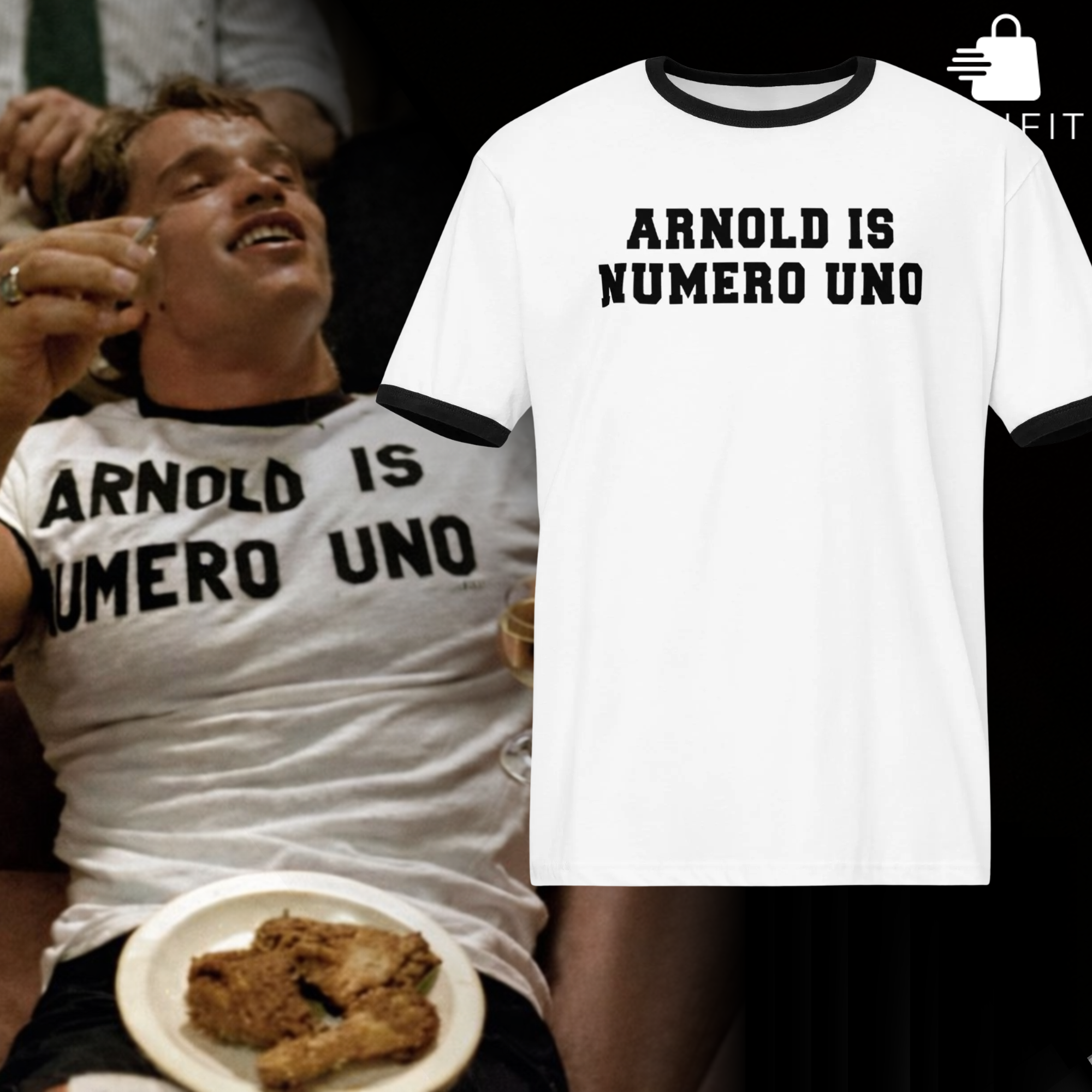 Arnold Is Numero Uno Ringer Tee