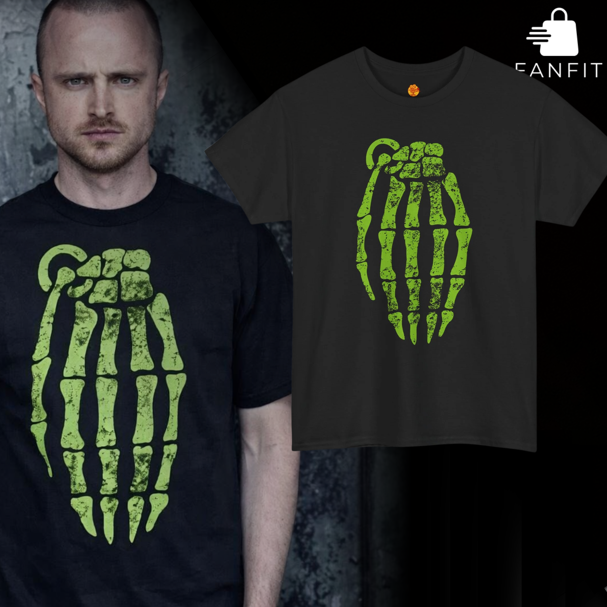 Jesse Pinkman Skeleton Grenade T-Shirt
