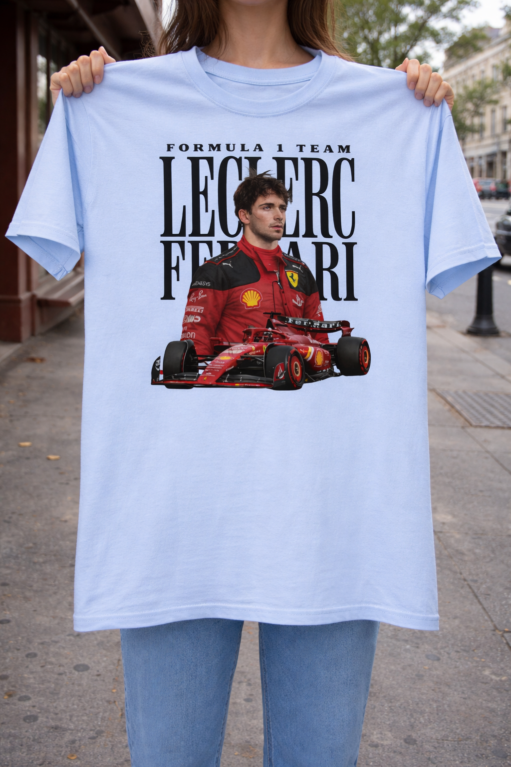 Charles Leclerc Ferrari Shirt F1 Driver Tee Formula 1 Racing T-Shirt