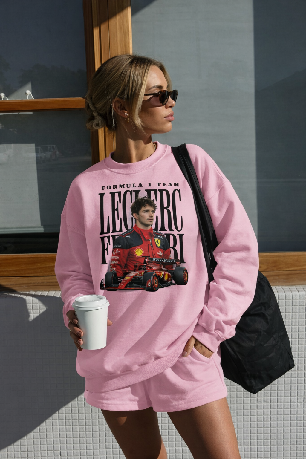 Charles Leclerc Ferrari Sweatshirt F1 Driver Crewneck Formula 1 Racing