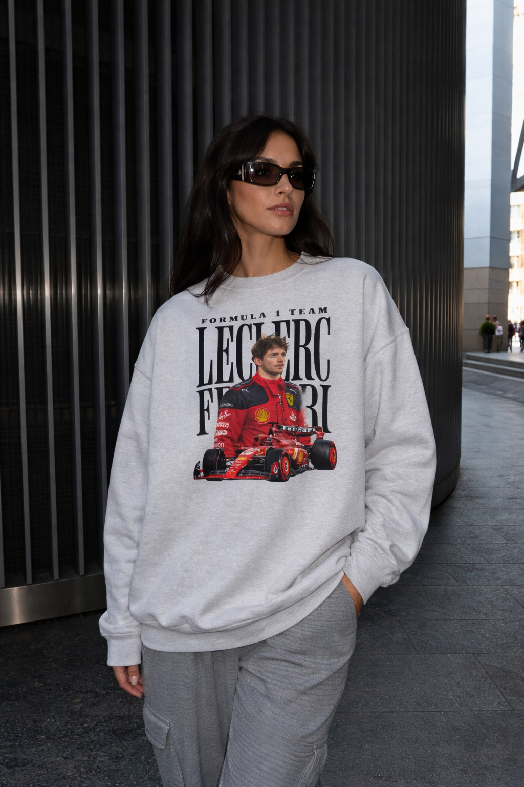 Charles Leclerc Ferrari Sweatshirt F1 Driver Crewneck Formula 1 Racing