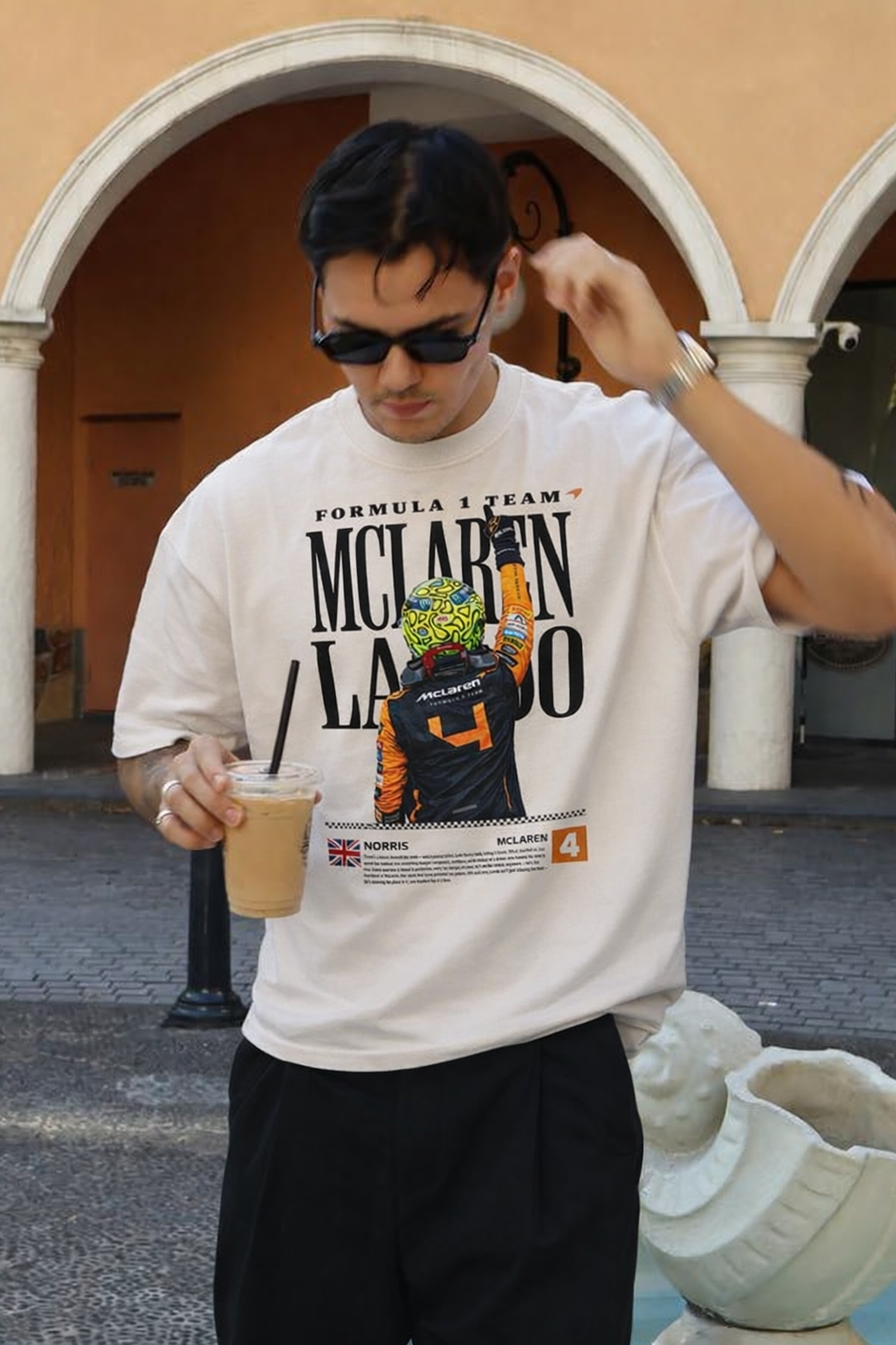 Lando Norris McLaren Shirt F1 Racing Tee Formula 1 Driver T-Shirt