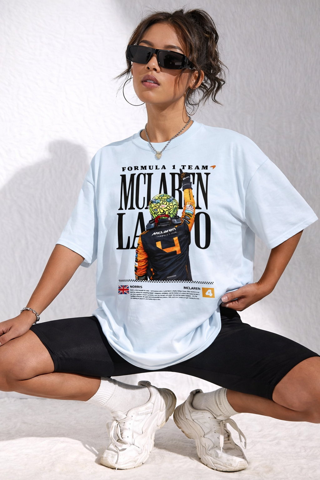 Lando Norris McLaren Shirt F1 Racing Tee Formula 1 Driver T-Shirt