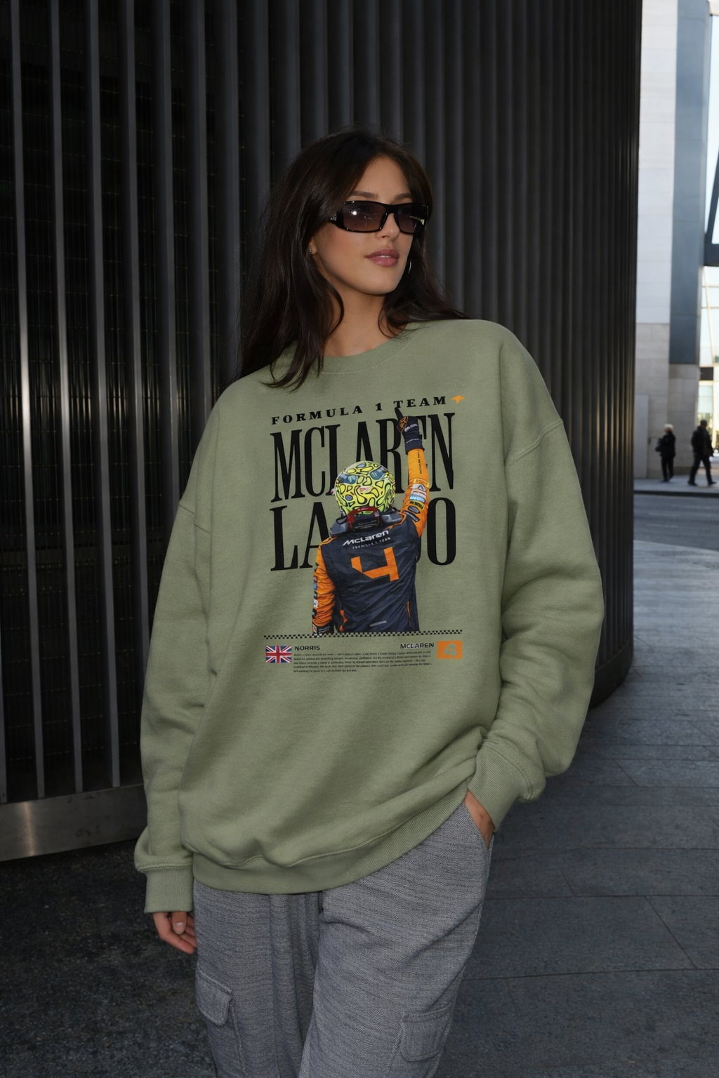 Lando Norris McLaren Sweatshirt F1 Crewneck Formula 1 Racing