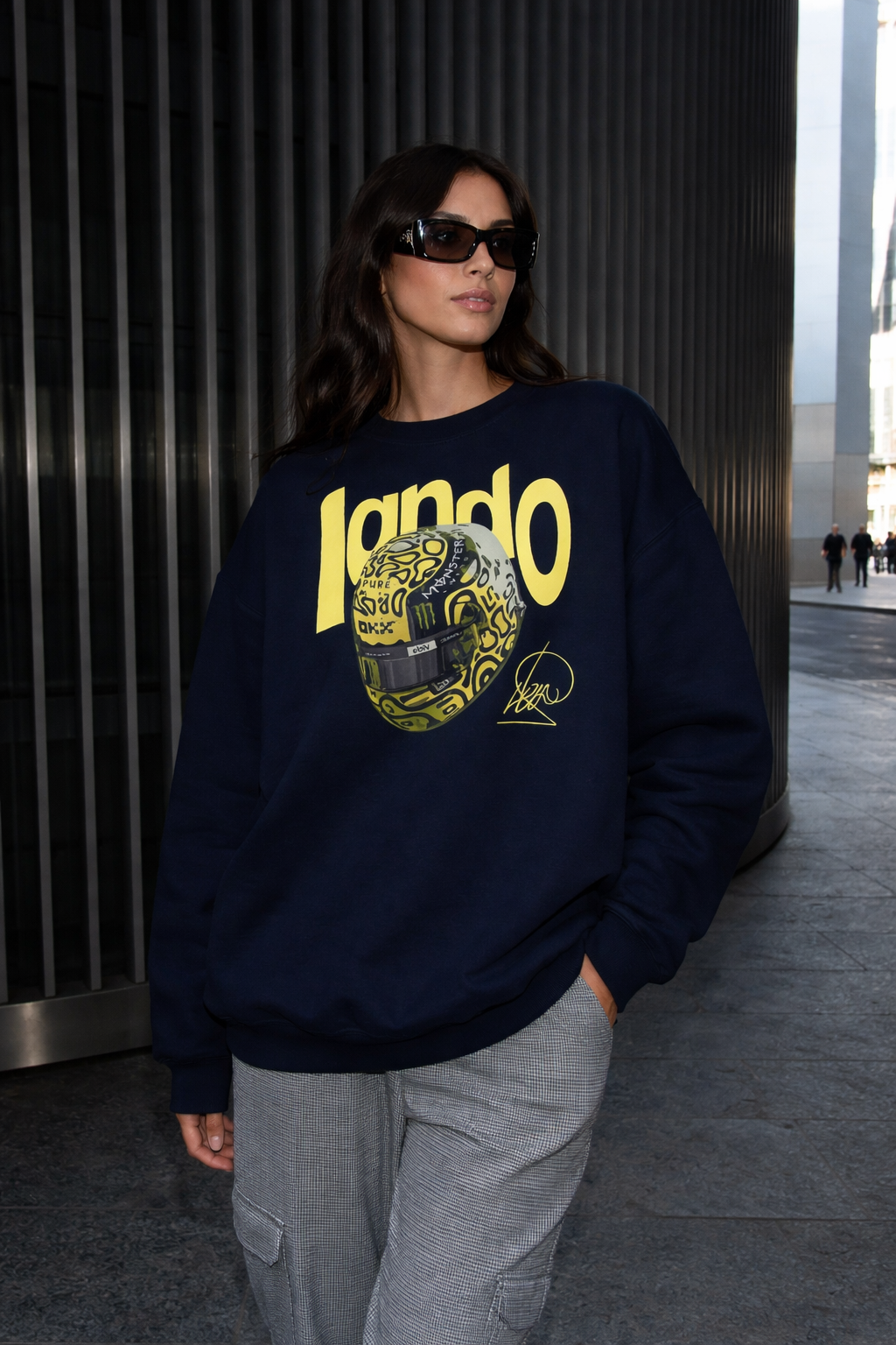 Lando Norris Sweatshirt McLaren F1 Crewneck Helmet Formula 1
