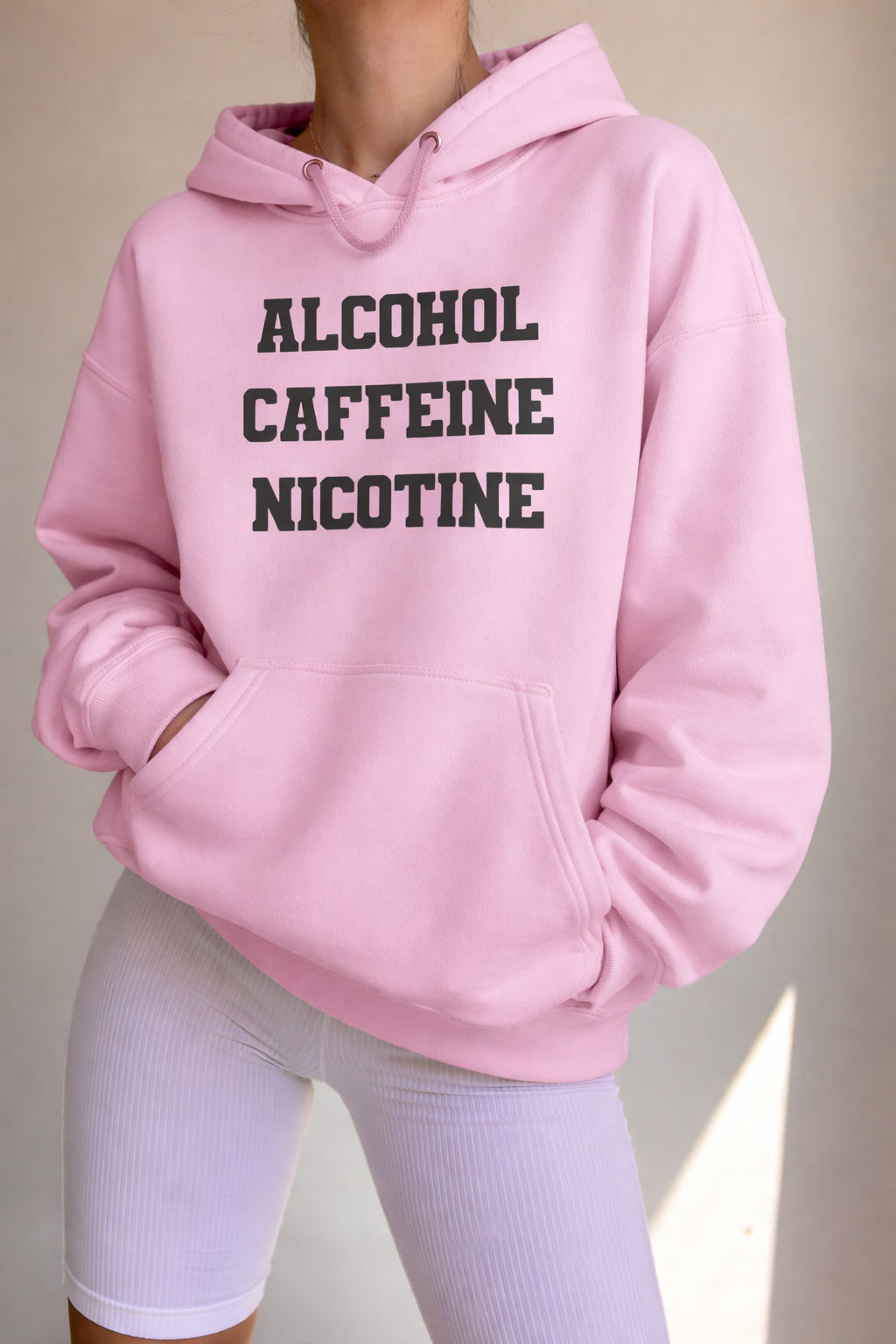 ALCOHOL CAFFEINE NICOTINE Unisex Hoodie