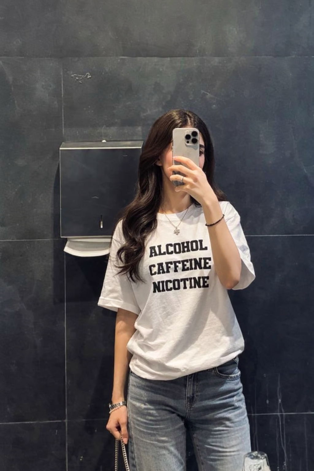 ALCOHOL CAFFEINE NICOTINE Unisex T-Shirt