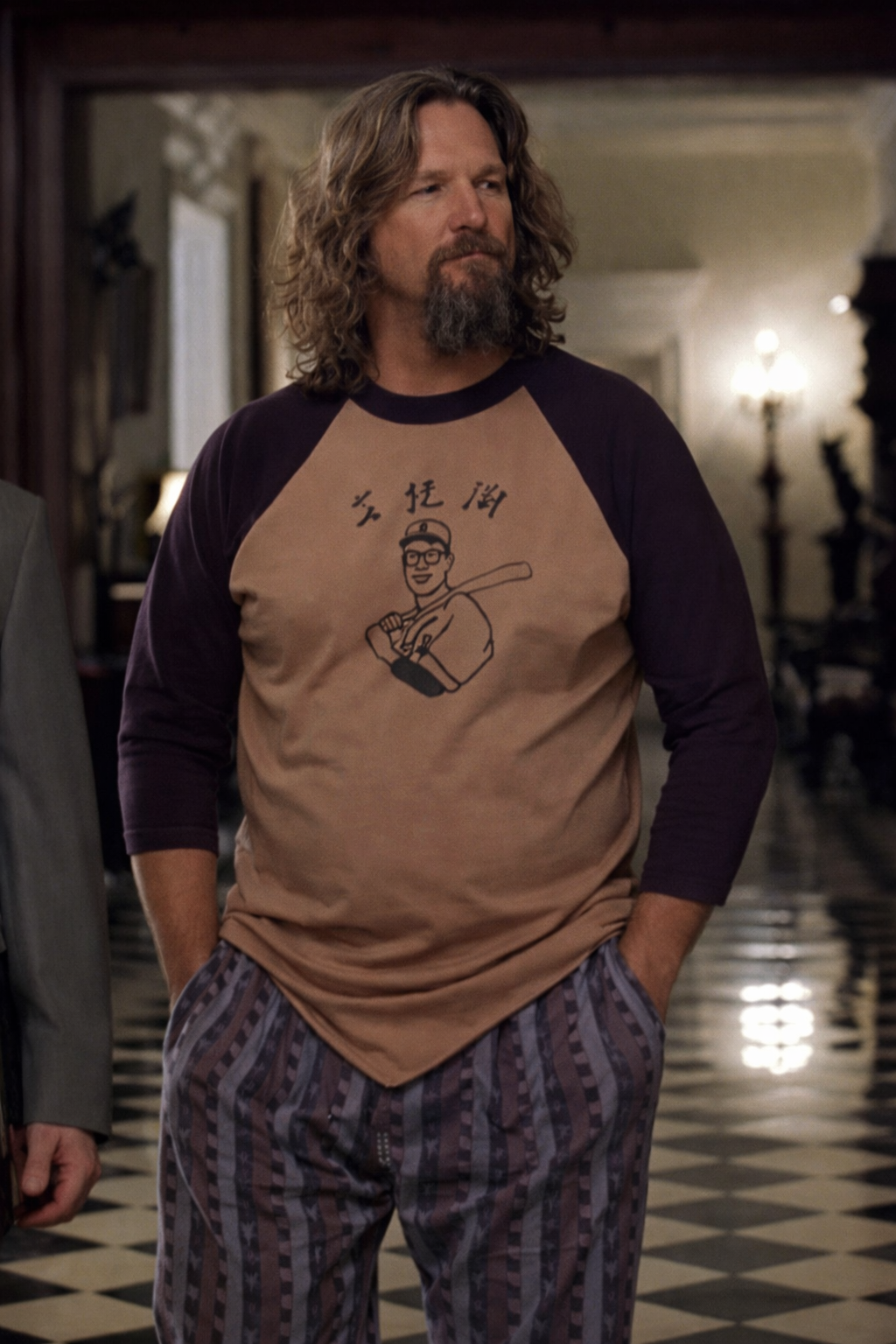Jeff Bridges Ringer 3/4 Shirt