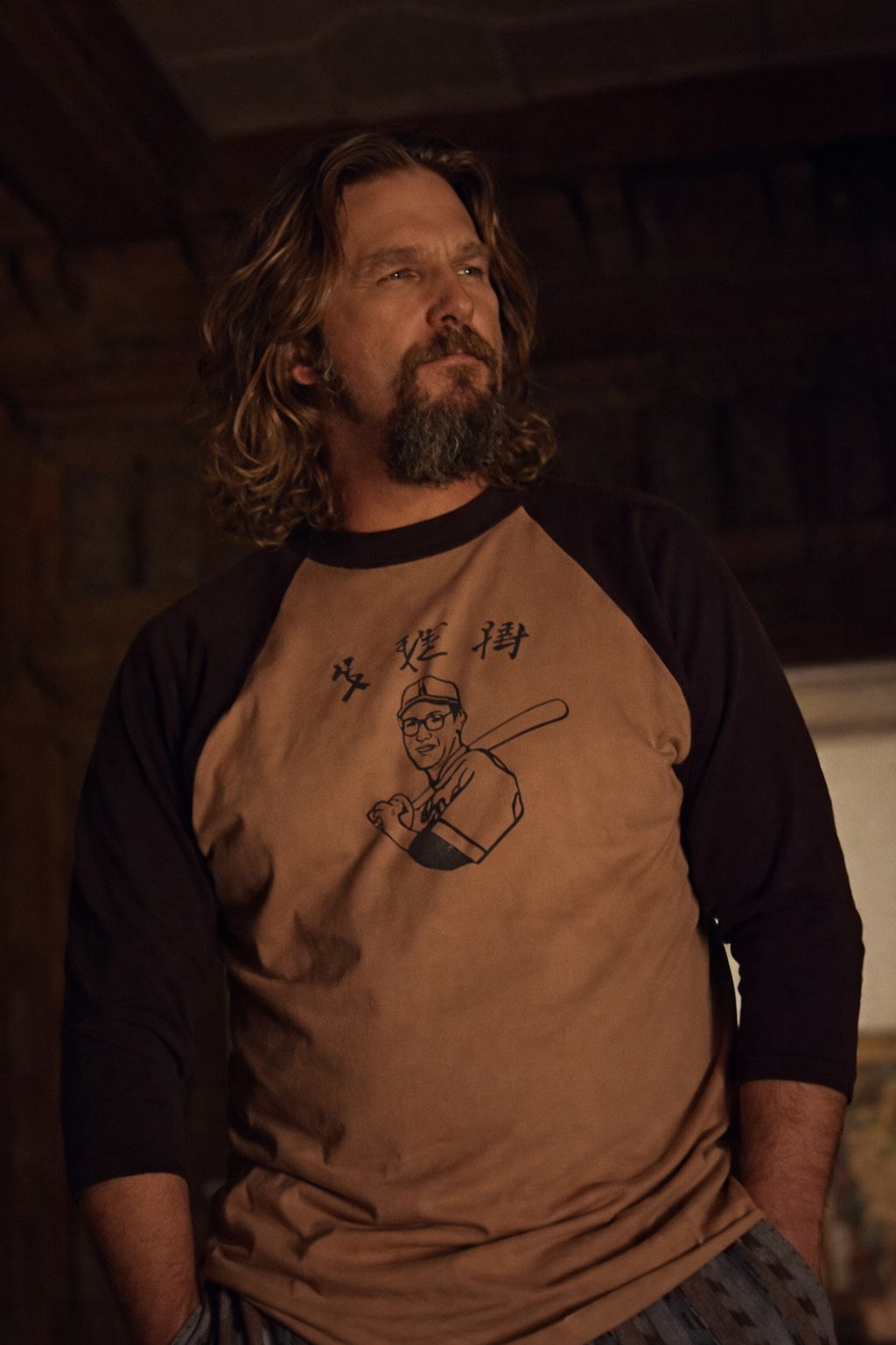 Jeff Bridges Ringer 3/4 Shirt