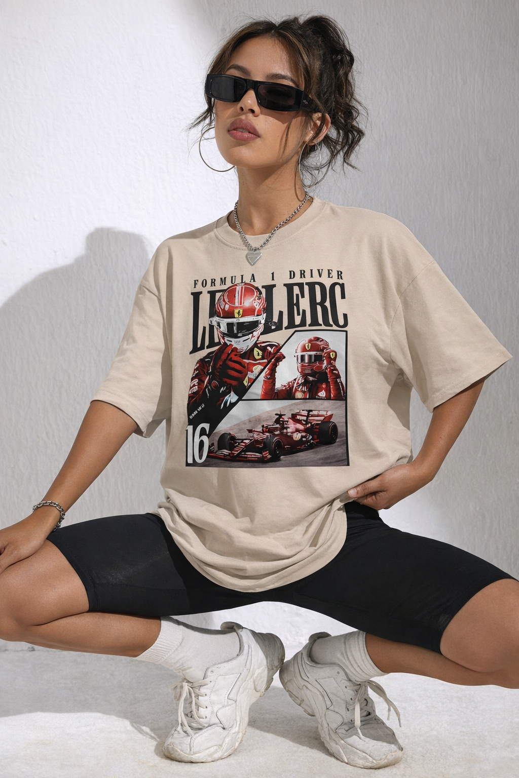 Charles Leclerc Shirt Ferrari F1 Driver T-Shirt Formula 1 Racing Tee