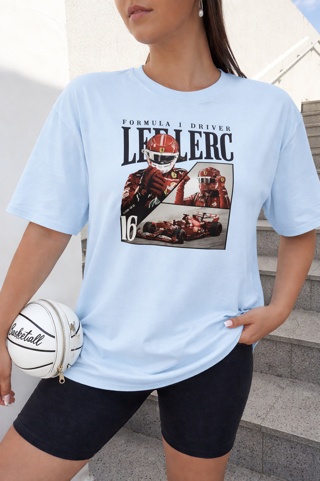 Charles Leclerc Shirt Ferrari F1 Driver T-Shirt Formula 1 Racing Tee