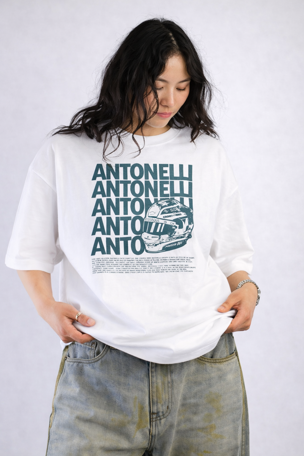 Kimi Antonelli Shirt F1 Driver Tee Formula 1 Racing Graphic T-Shirt
