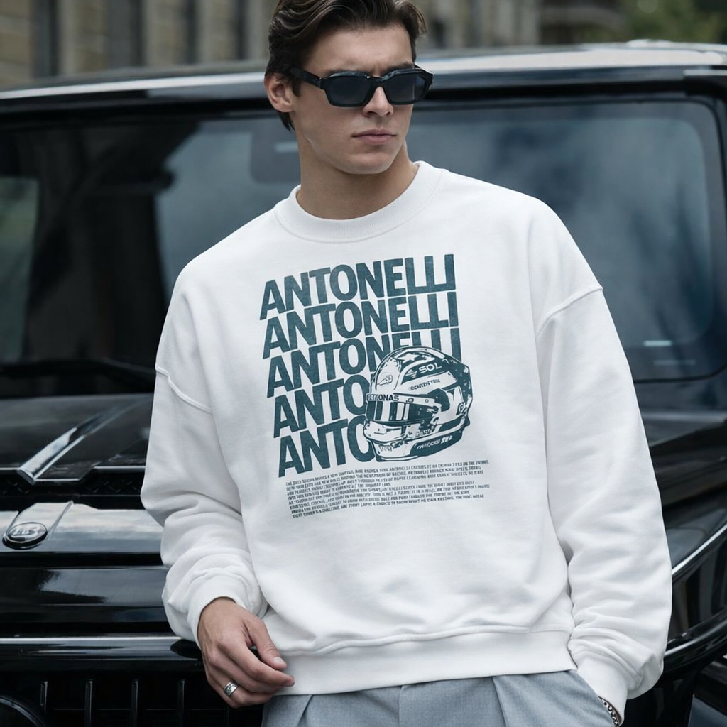 Kimi Antonelli Formula 1 Sweatshirt, Vintage F1 Racing Crewneck