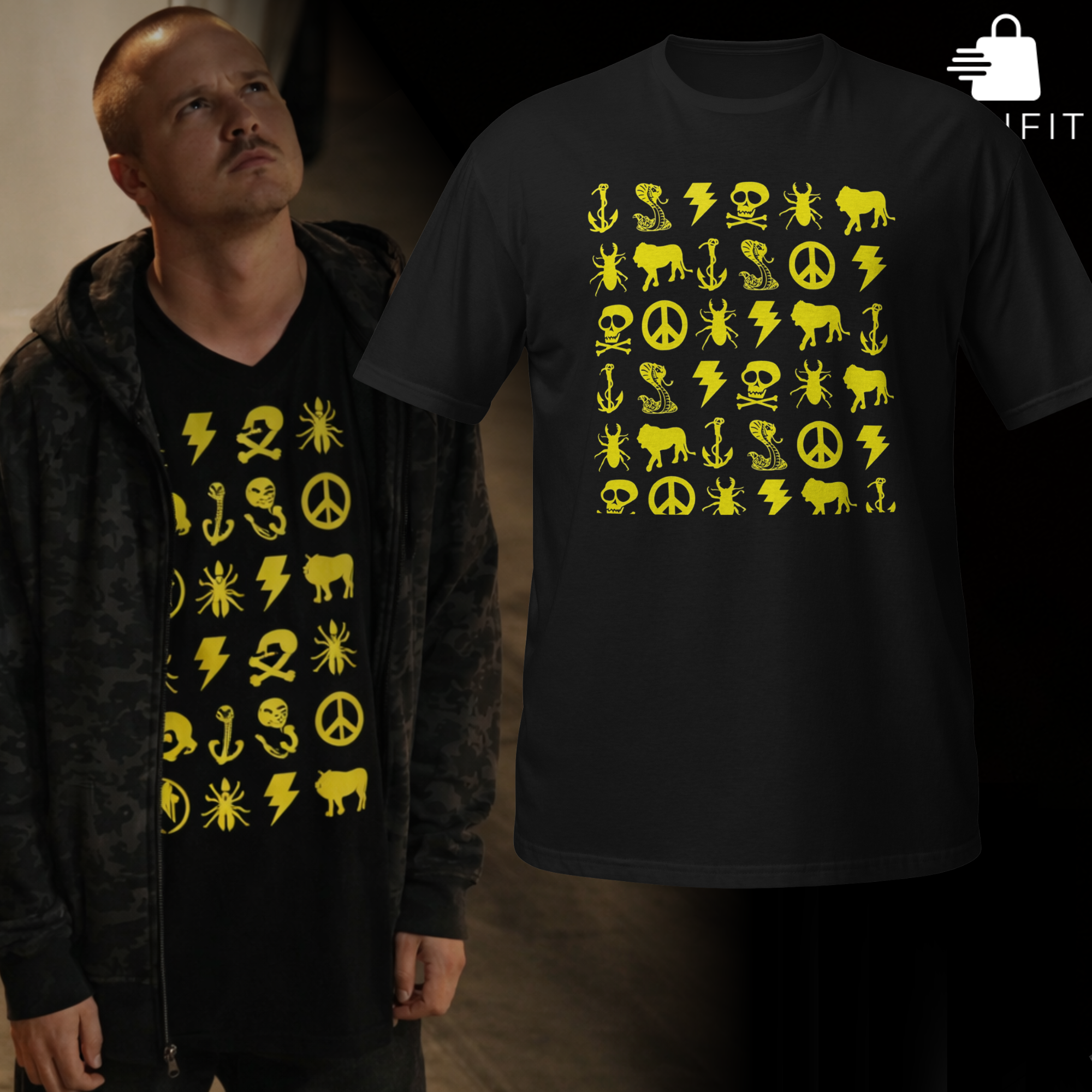 Jesse Pinkman Yellow Icon T-Shirt